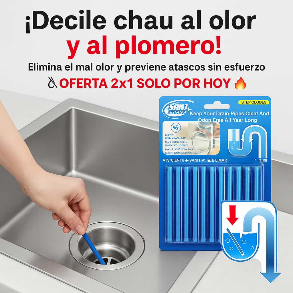 OFERTA 2x1: SaniSticks® - Limpiadores de Tuberías