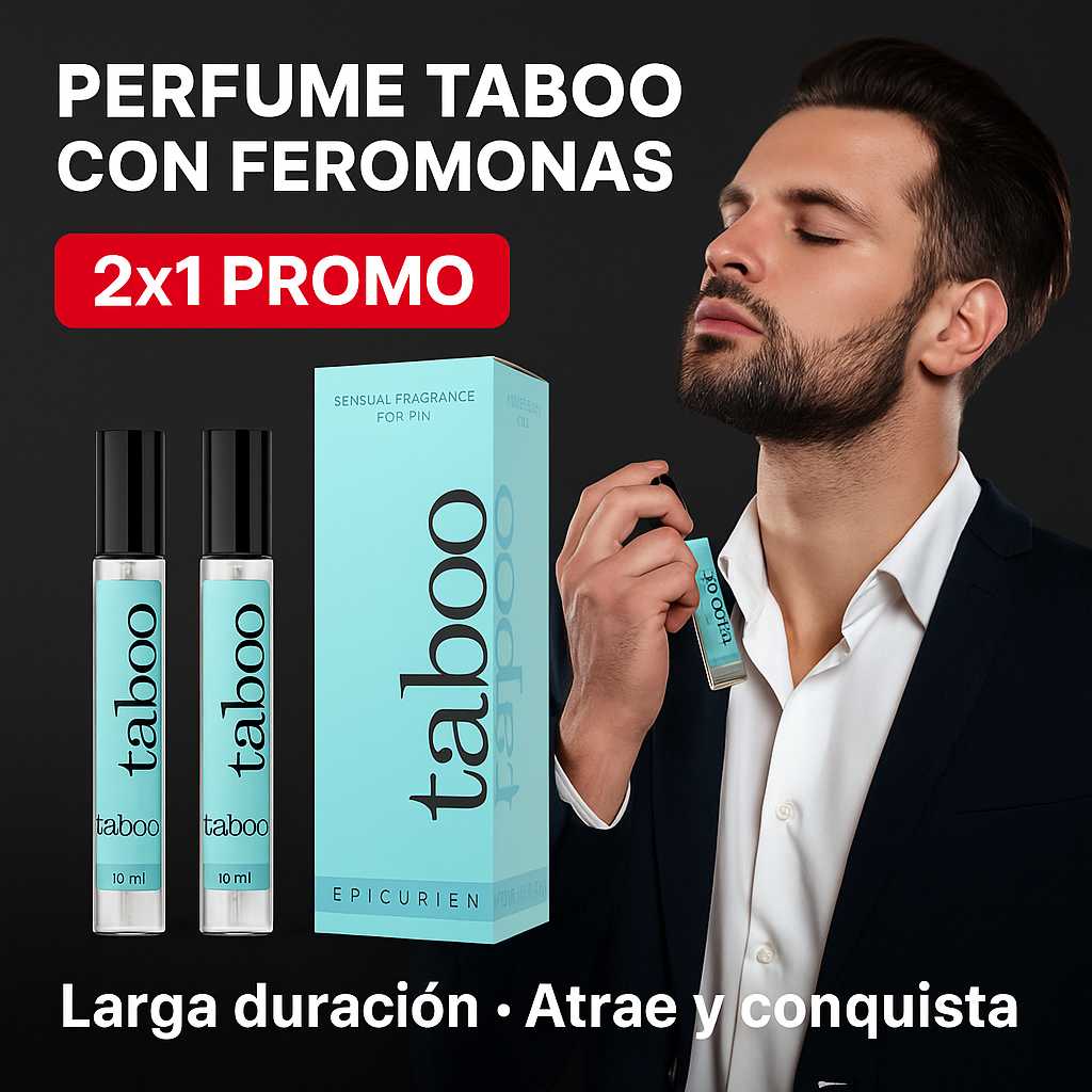 OFERTA 2X1: Perfume Taboo®: para Hombre con Feromonas